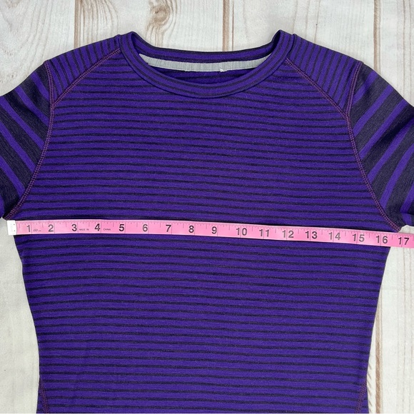 Smartwool NTS 250 Wool Long Sleeve Baselayer Crewneck Top Purple/Black Sz M - Picture 11 of 13